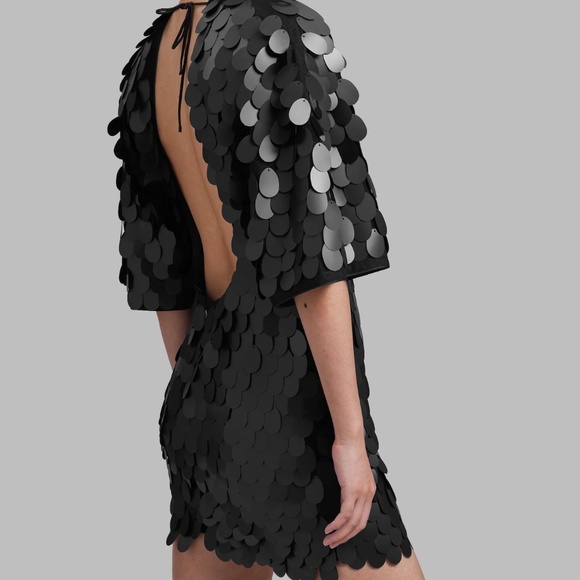ROTATE Sequins Mini Dress - Black - Picture 1 of 3